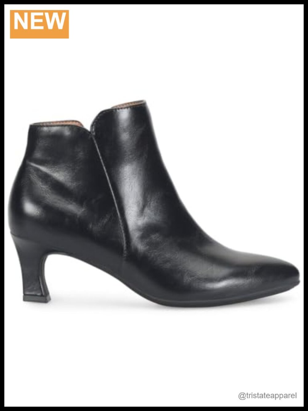 Sculpted Midheel Pump with Flexible Outsole and Inside Zipper